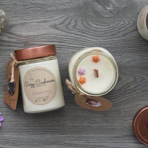 10oz Harmony Scent Soy Candle Hand Poured